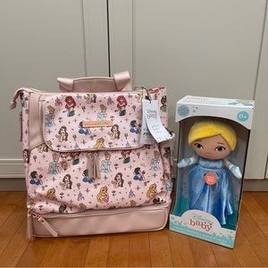 ✨DISNEY PRINCESS DIAPER BAG & DOLL ✨